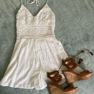 White Abercrombie and Fitch Romper
